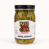 Jar of Kiss the Cook Original Asparagus on a white background