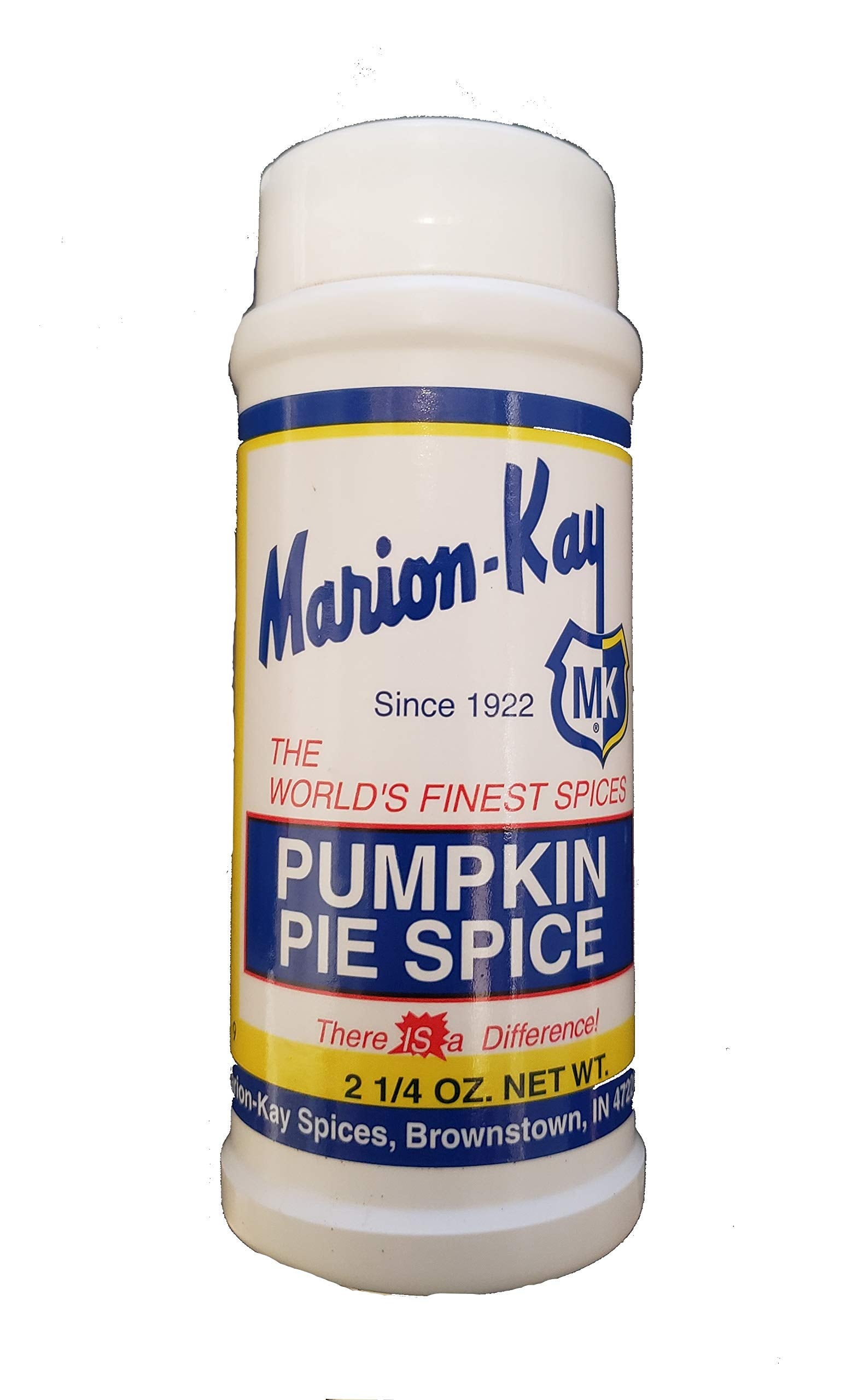 Packet of Marion-Kay Pumpkin Pie Spice used in pumpkin pie spice streusel muffins