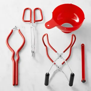 Fox Run 5 Piece Home Canning Kit arranged on a white background for preserving season prep