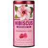 Tin of The Republic of Tea Organic Hibiscus Raspberry Rose Superflower Tea on a white background