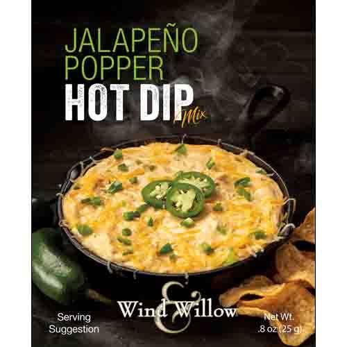 Packet of Jalapeno Popper Hot Dip Mix on a white background