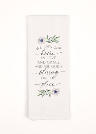 Blessings Collection Tea Towels - We Open Our Home