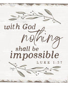 With God Stone Tile Coaster