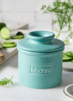 The Original Butter Bell® Crock - Cafe Matte Aqua
