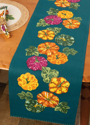 Harvest Gourds Table Runner