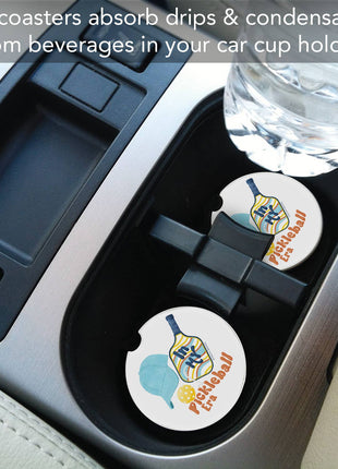 Pickleball Era Stone Car Coaster, Single Pack