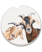 Goats Absorbent Stone Car Coaster, Bulk
