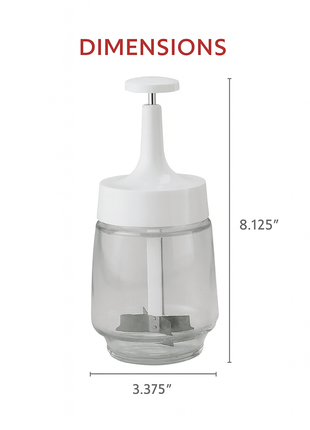 HIC Kitchen Plain Edge Manual Onion Food Chopper
