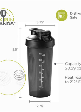 Fox Run Blending Bottler, 20 oz Shaker Bottle