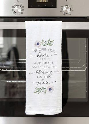 Blessings Collection Tea Towels - We Open Our Home