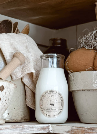 Milk Bottle Candle Harvest Comfort
