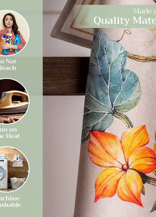 Kitchen Towels 100% Cotton - Fall - Set of 3 - Potiron