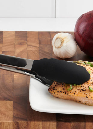 CatCora Silicone Tipped Locking Tongs