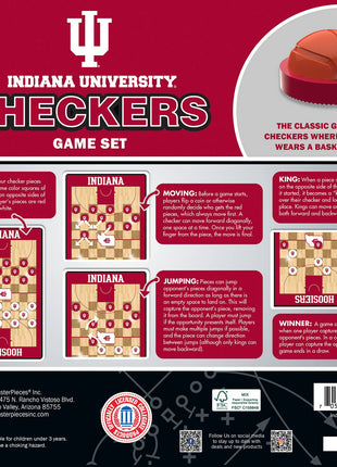 Indiana Hoosiers Checkers Board Game