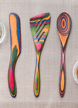 8" Rainbow Pakka Mini Slotted Spatula