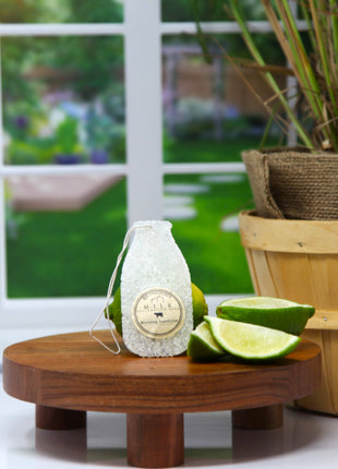Boutique milk bottle car air freshener with long-lasting fragrance beads