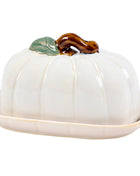White Pumpkin Butter Dish