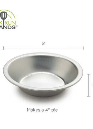 Fox Run Pie Pan Set, Tin-Plated Steel, Set of 4, 5"