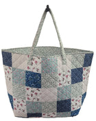 Floral Flower Patchwork Quilted Tote Bag