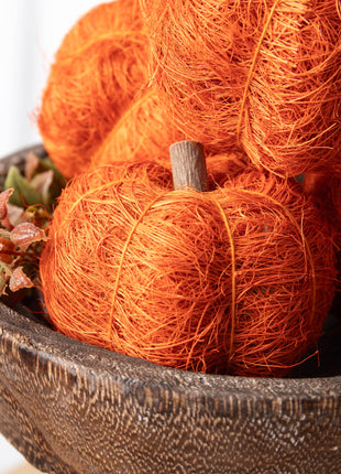 Orange Sisal Pumpkin