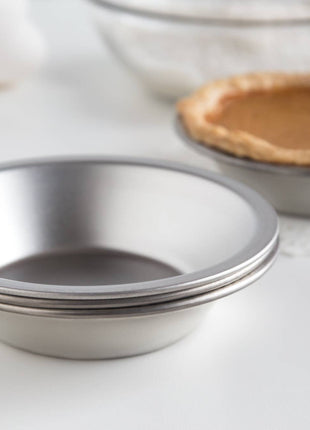 Fox Run Pie Pan Set, Tin-Plated Steel, Set of 4, 5"