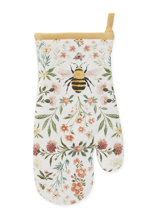 Honey Bee Meadow Printed Oven Mitt