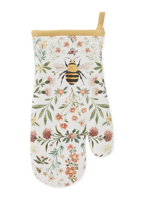 Honey Bee Meadow Printed Oven Mitt