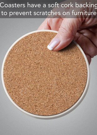 Because I Have A Sister Round Single Absorbent Stone Coaster