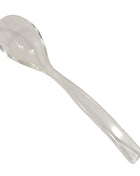 Clear acrylic condiment spoon for dips spreads and charcuterie