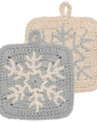 Snowfall Christmas Crochet Sponges Set of 2