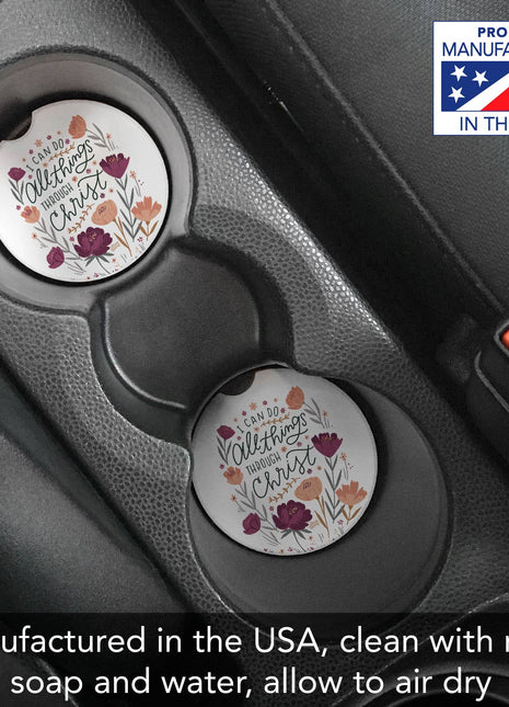 All Things Absorbent Stone Car Coaster, Single Pack