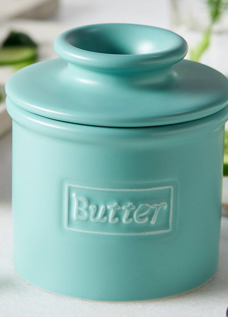 The Original Butter Bell® Crock - Cafe Matte Aqua
