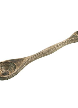 9 inch black pakka wood double measuring spoon by Island Bamboo