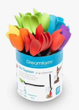 Mini Supoon® - Sit Up Scraping Silicone Spoon - Jar