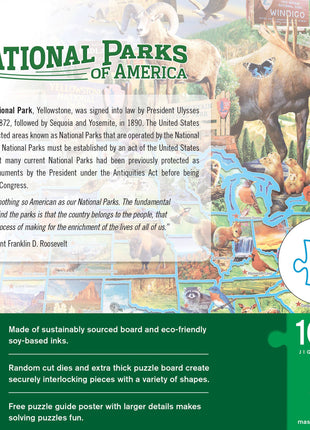 Gift box view of National Parks of America 1000-piece puzzle