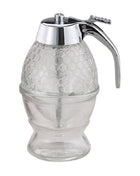 Glass Syrup Dispenser with Stand – No-Drip 8oz Server
