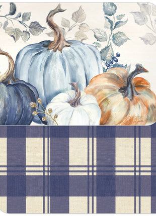 Pumpkin Blues Reversible Rectangular Plastic Placemat