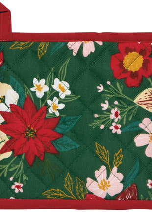 Amaryllis Christmas Pocket Potholder