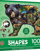 Contours - Wildlife of the Woods 1000 Piece Shaped Puzzle
