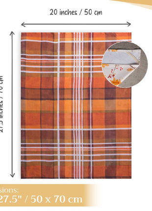 Kitchen Towels 100% Cotton - Fall - Set of 3 - Oak Leaves