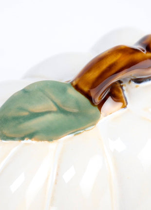 White Pumpkin Butter Dish