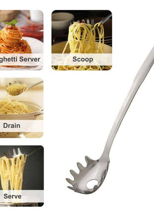 HIC Kitchen Spaghetti Ladle And Pasta Server, 12.5in