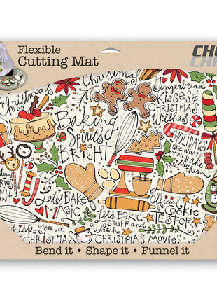 "Christmas Toss"  Designer Flexible Cutting Board Mat