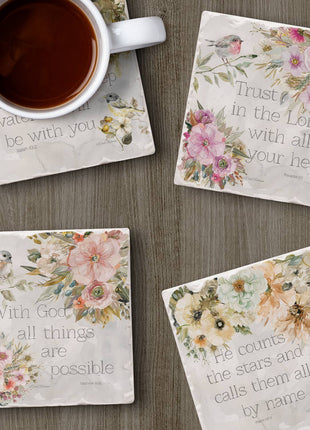Sunny Scriptures Stone Coasters