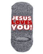 Jesus Loves You No-Show Christian Socks
