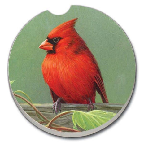 Rail Birds Absorbent Stone Car Coaster