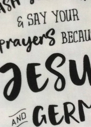 "Jesus and Germs" Decorative Kitchen Towel