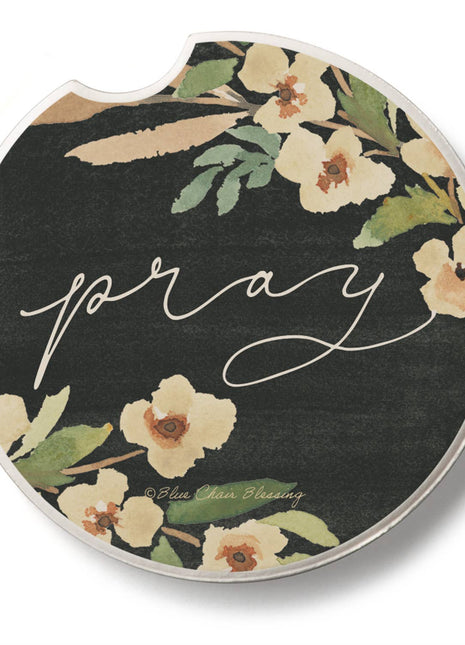 Pray Stone Car Coaster, Single Pack