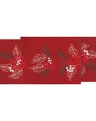 Merry Berry Christmas Table Runner