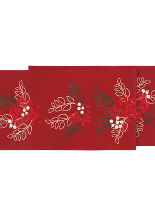 Merry Berry Christmas Table Runner